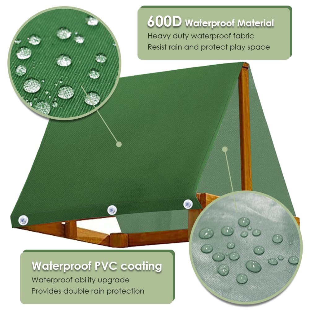 Amazon.com: Gicov Swing Set Replacement Tarp Kids Playground Roof